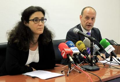 Maritxu Paulus y Alfonso Zenón, en la rueda de prensa.