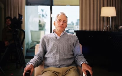 Robert Durst, durante la grabación de 'El gafe'.