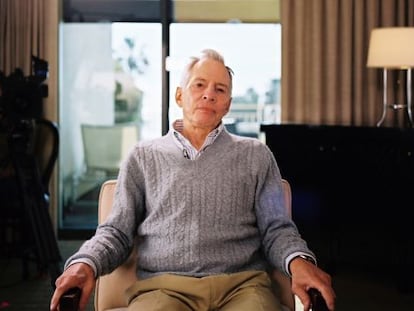 Robert Durst, durante la grabación de 'El gafe'.