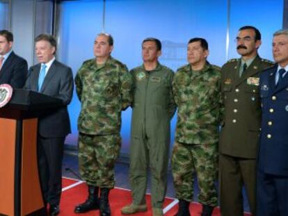 Santos anuncia los cambios en la Casa de Nariño, el palacio presidencial.