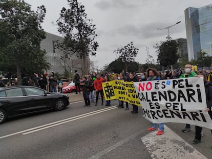 Huelga educacion Cataluña