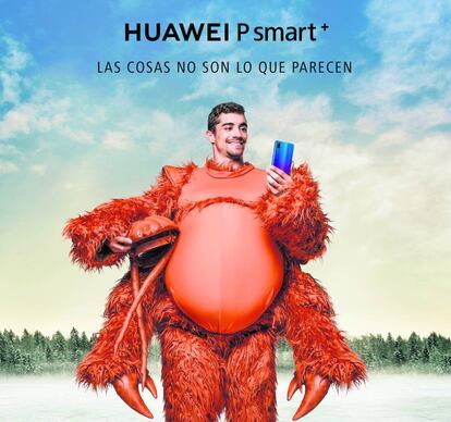 El patinador Javier Fernández para Huawei.