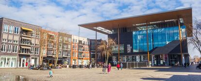 Exterior del Fries Museum, en Leeuwarden.