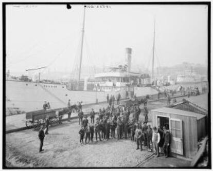 Estibadores en Baltimore, en 1905.