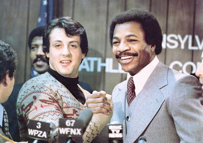 Sylvester Stallone y Carl Weathers