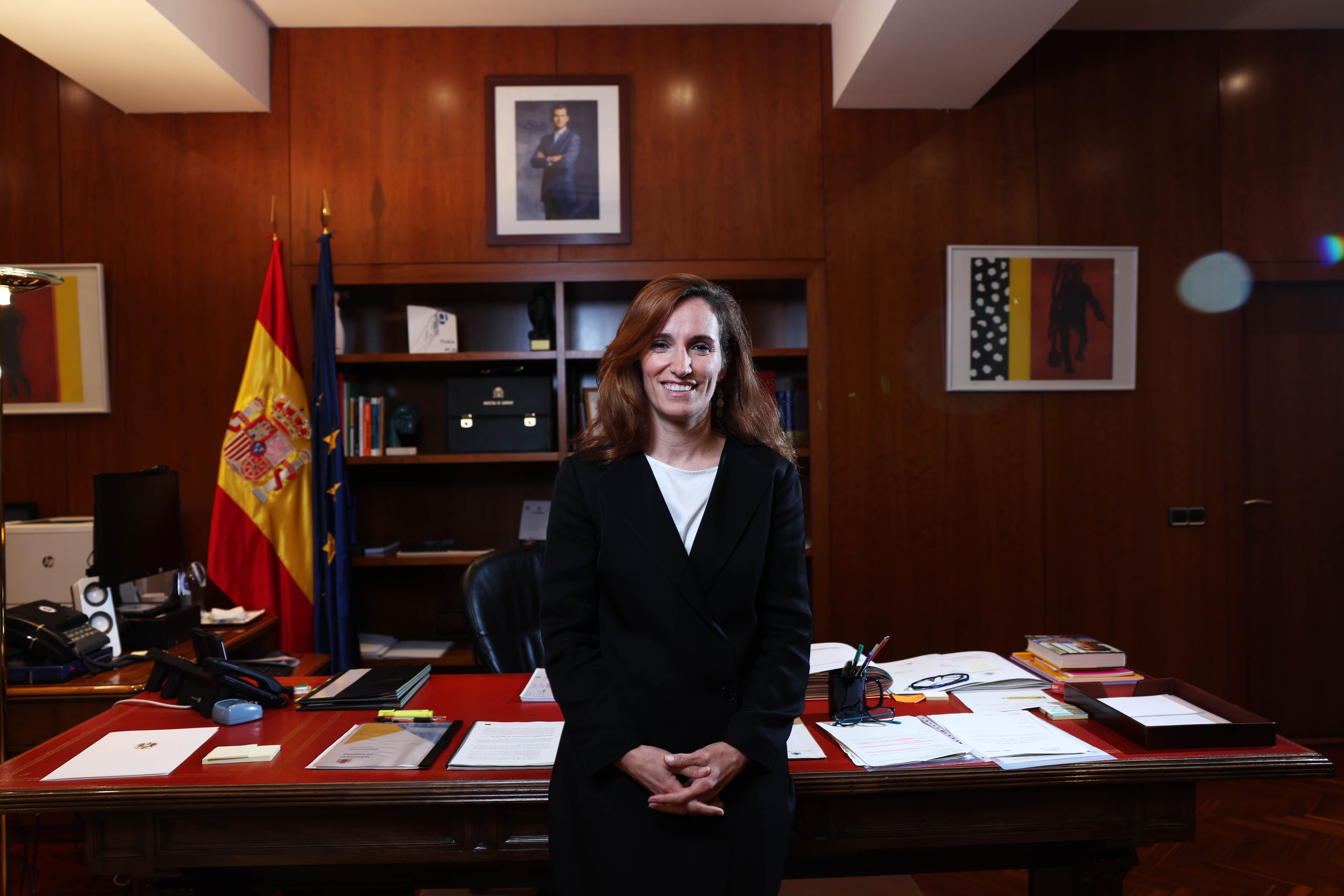 Mónica García, en el Ministerio de Sanidad.