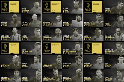 Los 30 nominados al Balón de Oro