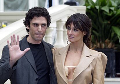 Leonardo Sbaraglia y Paz Vega, en la presentación de la película &#39;Carmen&#39;.