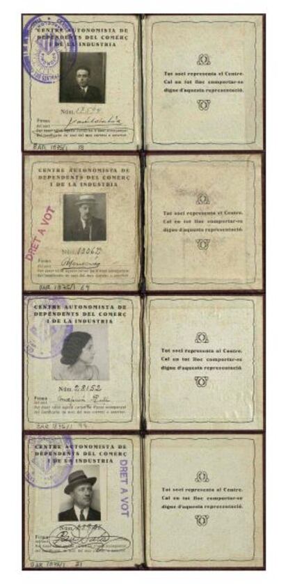 Carnets de quatre afiliats al CADCI.