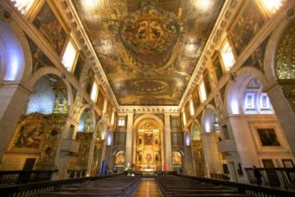 Interior de la iglesia de San Roque, de 1565, en Lisboa.