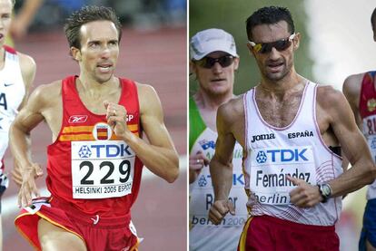 Alberto García y Paquillo Fernández, en distintas competiciones internacionales.