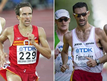 Alberto García y Paquillo Fernández, en distintas competiciones internacionales.