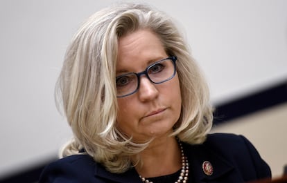 Liz Cheney, in a session of the House of Representatives in 2021.