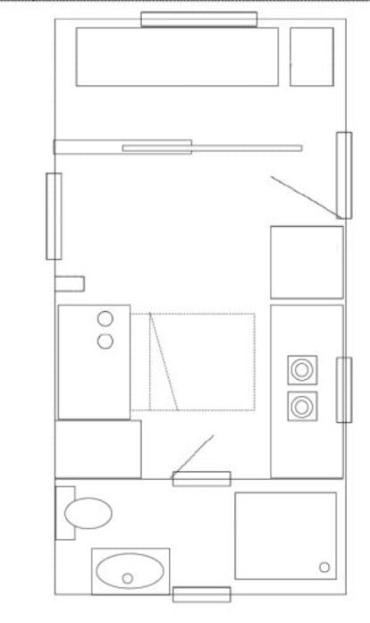 Plano de una tiny house