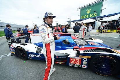 Fernando Alonso, en Daytona.