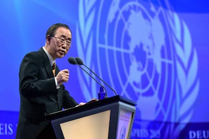 El secretario general de las Naciones Unidas, Ban Ki-moon.