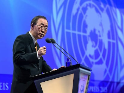 El secretario general de las Naciones Unidas, Ban Ki-moon.
