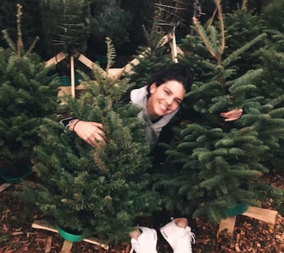 A la modelo, de 22 años, no solo comparte imágenes sexis de ella. También usa sus redes sociales para demostrar su lado más cómico. La Navidad pasada compartió una foto en la que aparece rodeada de pinos. “Abrazadora de árboles”, la tituló. 