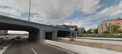 Puente de la avenida del Mediterr&aacute;neo, cuya reparaci&oacute;n empieza ma&ntilde;ana.
