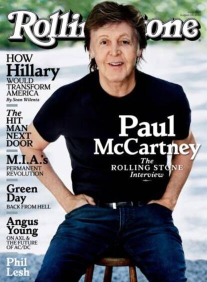 Portada de la revista Rolling Stone.