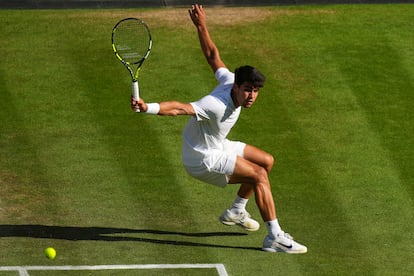 Alcaraz, durante la final.