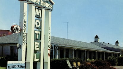 Vista del motel Manor House de Gerald Foos. 