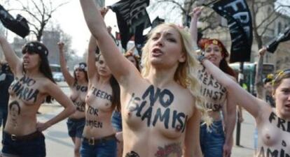 Inna Shevchenko, una de las líderes del grupo feminista Femen.