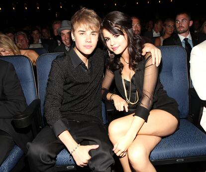 Justin Bieber and Selena Gomez, on July 13, 2011, in Los Angeles.
