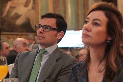Javier Lázaro, Director Financiero de Prisa Noticias y Marta Fernández Currás, Secretaria de estado de Presupuestos