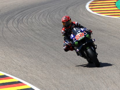 Fabio Quartararo, en el Gran Premio de Alemania.