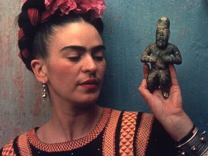 Una fotograf&iacute;a de la artista mexicana Frida Kahlo.