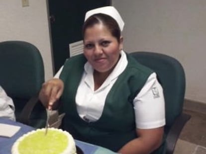 Yuricie Rivera Elizalde, enfermera del IMSS que murió tras recibir un disparo en el rostro por parte de elementos del Ejército en Nuevo Laredo, Tamaulipas.