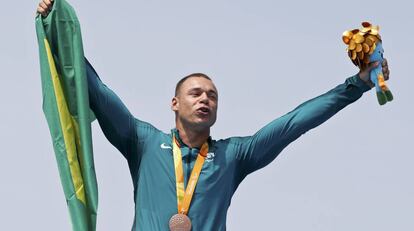 Caio Ribeiro conquistou a medalha de bronze nos 200m da canoagem de velocidade categoria KL3.