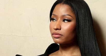 Nicki Minaj, en el desfile de Haider Ackermann a principios de marzo en París.