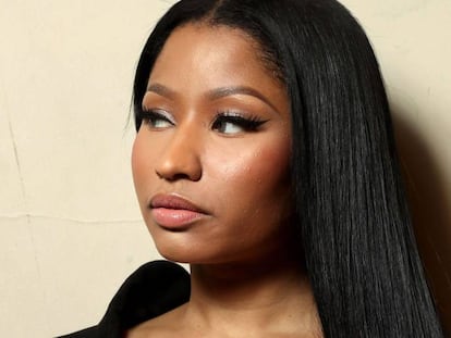 Nicki Minaj, en el desfile de Haider Ackermann a principios de marzo en Par&iacute;s.