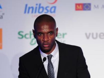 Eric Abidal, en la entrega del premio Prix Pyrenees.