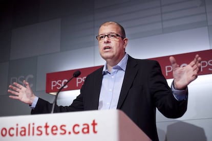 José Zaragoza, en la sede del PSC.