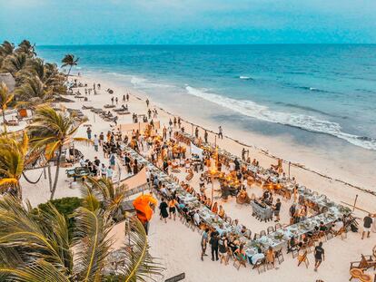 Imagen del festival Art With Me el pasado noviembre en Tulum, México.