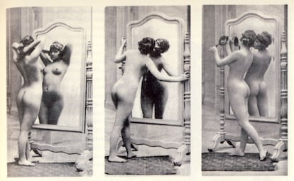 Fotografías "artísticas beldades femeninas" recogidas en el libro de Maite Zubiaurre 'Culturas del erotismo en España 1893-1939'.