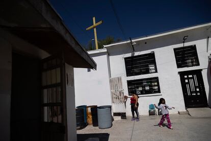 A shelter for migrants in Ciudad Juárez, pictured on October 6, 2023.