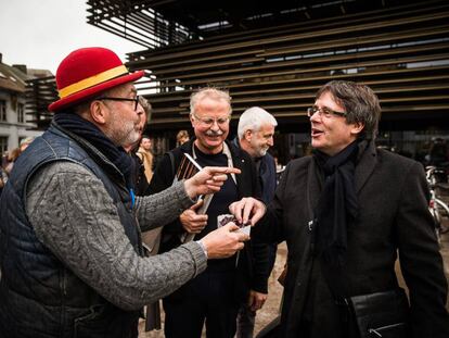 Carles Puigdemont, el martes, en Gante (B&eacute;lgica).