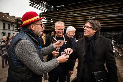 Carles Puigdemont, el martes, en Gante (B&eacute;lgica).