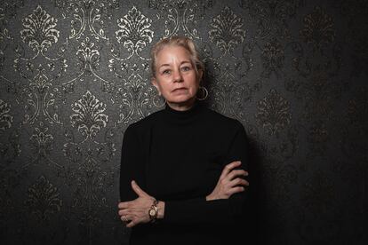 La escritora Laura Lippman retratada durante su participación este año en el Festival BCNegra.