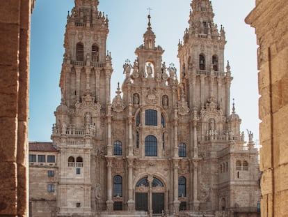 Fachada de la catedral de Santiago de Compostela (A Coruña).