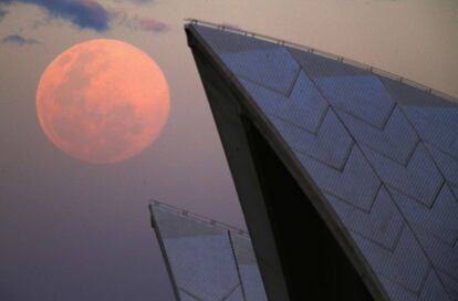 Detalle de la Ópera de Sidney, Australia.