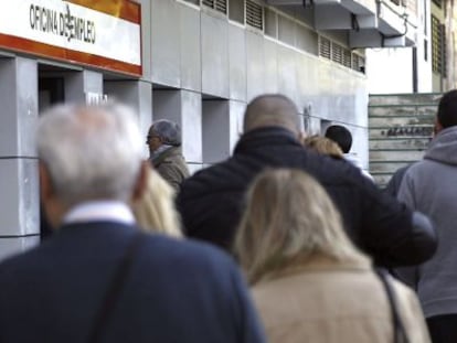 Una oficina de empleo en Madrid