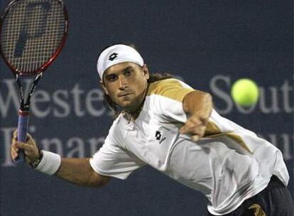 David Ferrer, en el partido ante Nikolay Davydenko