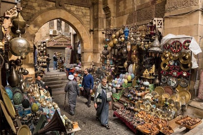 Khan al Khalili, el zoco más importante de El Cairo (Egipto).