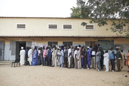 Colas electorales en Dakar