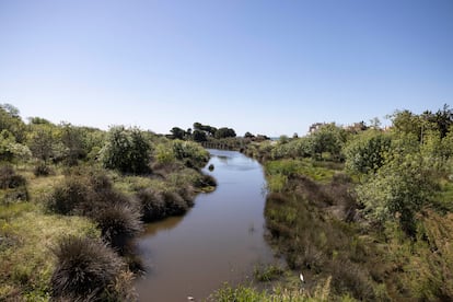 El cauce del río Foix en Cubelles. 